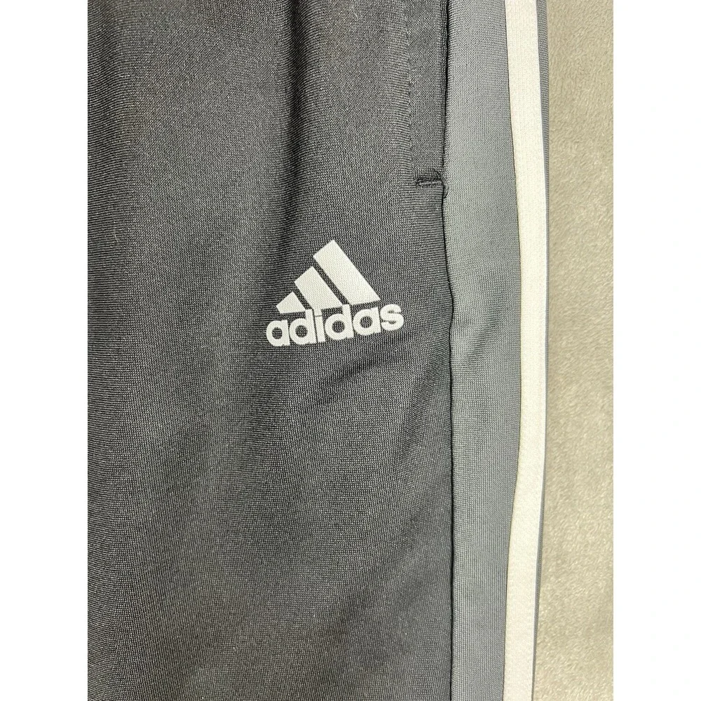Adidas Soccer Warmup‎ M Football Men's Black Track Logo Stripes Activewear